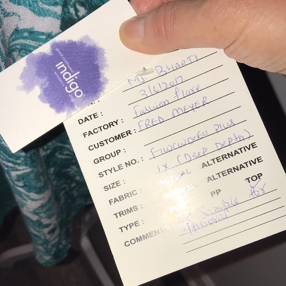 NWT Indigo Boho Top Size 1X​​​​ - Picture 4 of 8